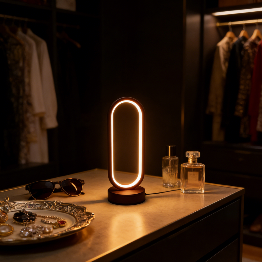 Ring Light Desk Small - 1Pcs Table lamp Bedroom Ring Table