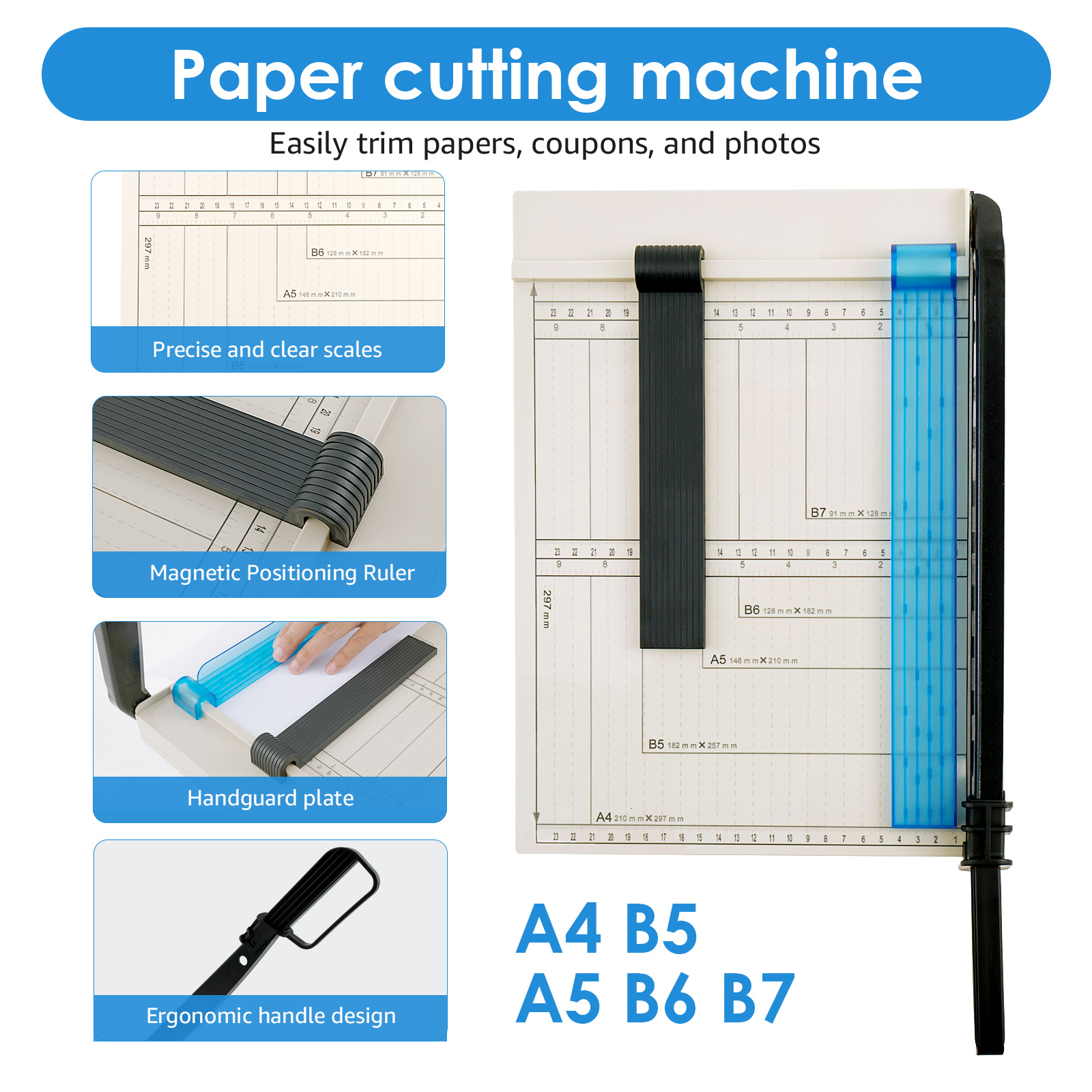 Guillotine Paper Cutter with S - Paper Cutting Guillotine 评论和价格