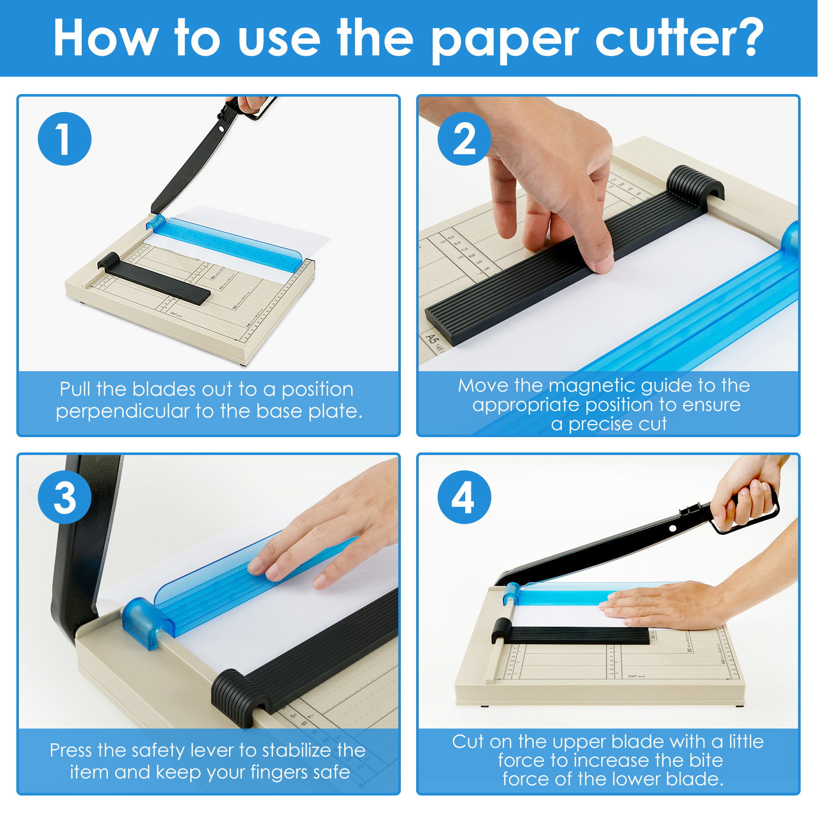 Guillotine Paper Cutter with S - Paper Cutting Guillotine 评论和价格