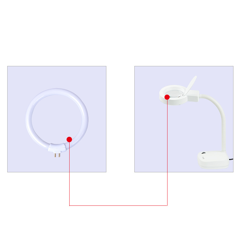 T4 Round Annular Tube 11W 110V - Ring Light Desk Small 评论和价格