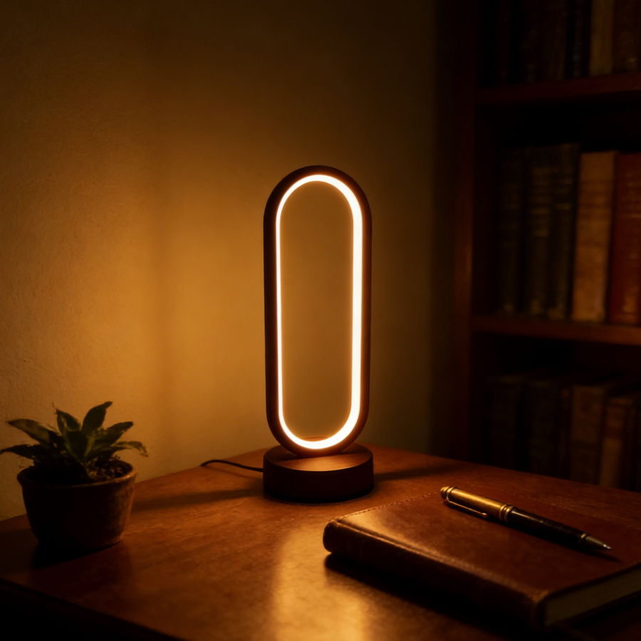 1Pcs Table lamp Bedroom Ring T - Ring Light Desk Small 评论和价格